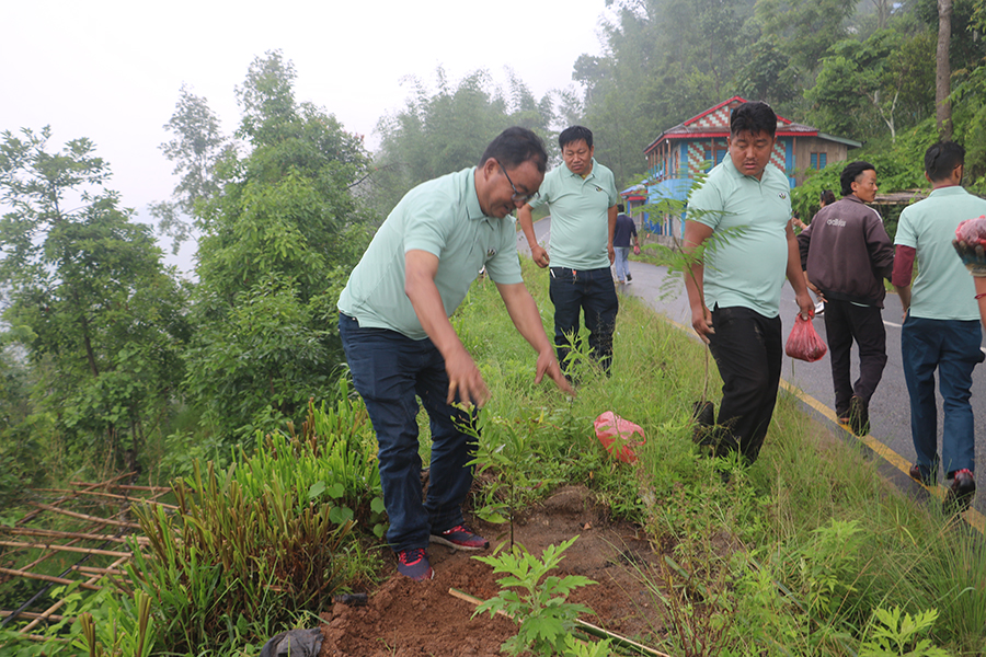 हरियाली नेपालको यात्रामा ‘सगरमाथा वृक्षारोपण महाअभियान’ धनकुटामा सुरु