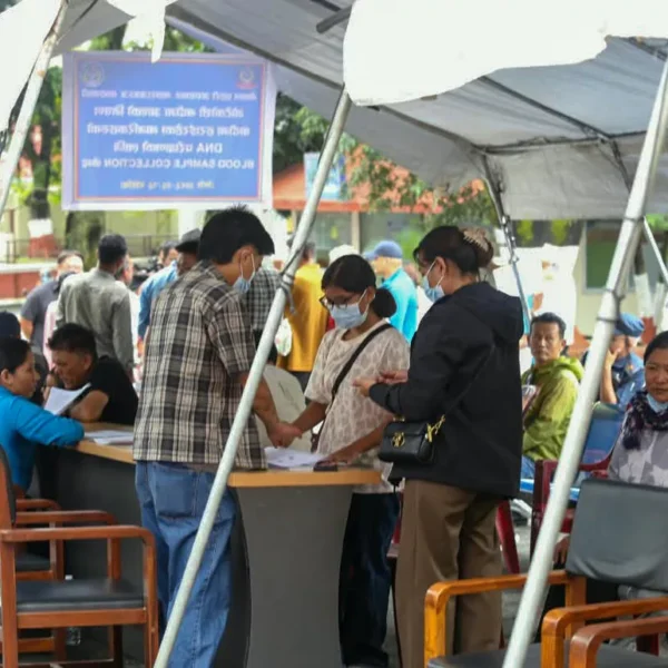महाराजगन्जस्थित नेपाल प्रहरी अस्पतालमा डीएनए नमुना सङ्कलन गरिँदै (तस्बिरहरू)